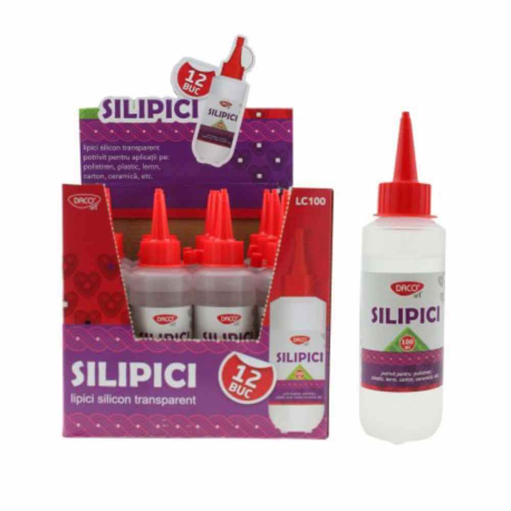 Hardware Glue & Adhesives Lipici silicon 100ml daco