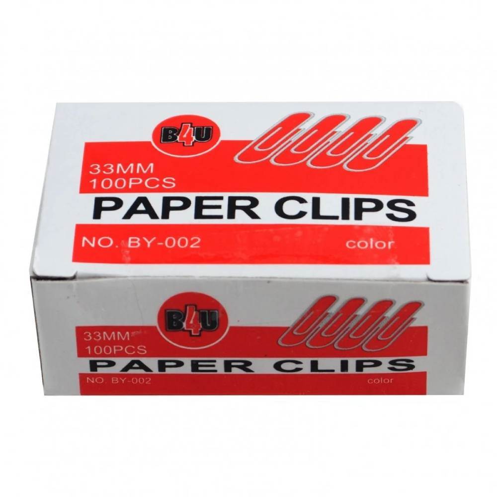 cutie metal Agrafe de birou, metal, 33 mm, 100 buc/cutie, b4u