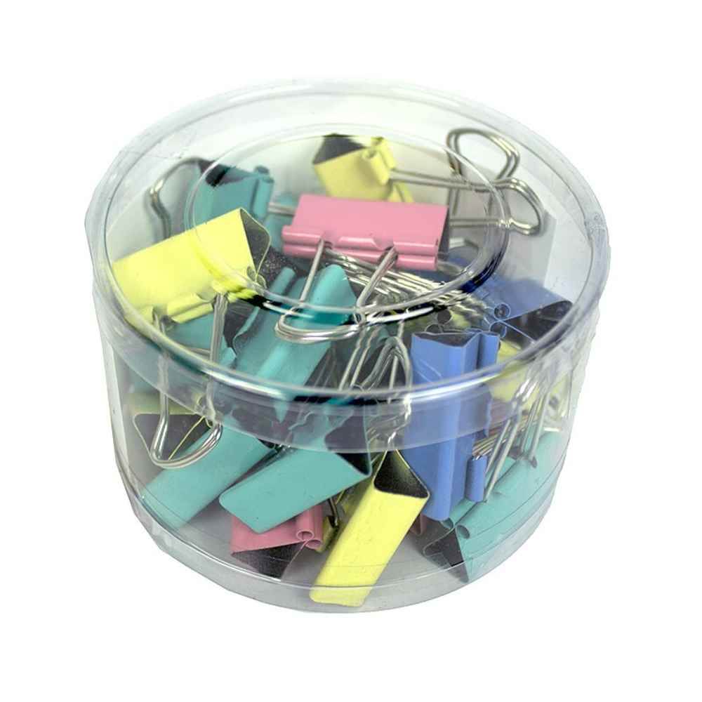 recipiente condimente Clips metalic 32 mm color 24 buc/cutie cn