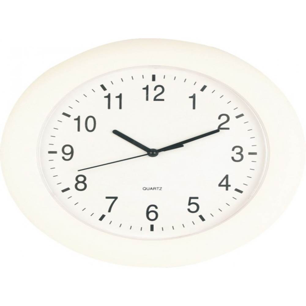 Wall Clocks Ceas de perete analog rotund din plastic diamteru 28cm