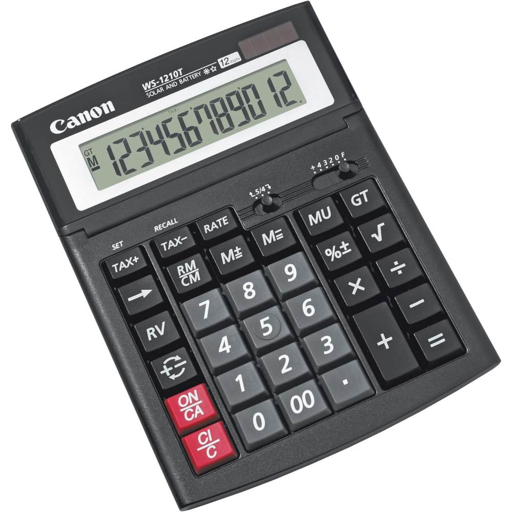Calculatoare de birou - Calculator 12 digiti CANON WS1210T, depozituldns.ro