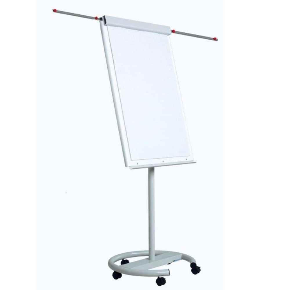 markere pe bază de alcool Flipchart magnetic 70x100 cm tavita pentru markere, cu brate laterale si rotile optima vision