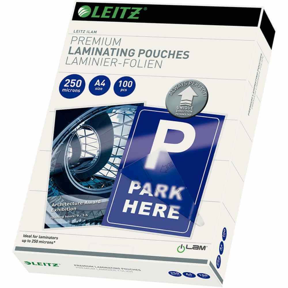 Laminating Film, Pouches & Sheets Folii laminator a4, 250 microni leitz udt, 100buc/top