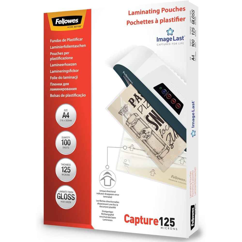 Laminating Film, Pouches & Sheets Folii laminator 75x105cm, 125 microni capture fellowes, 100coli/top