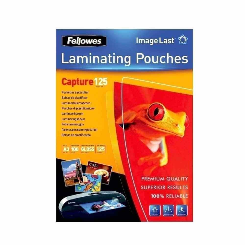 folie laminare a4 125 microni Folii laminator a3 125 microni fellowes 100 buc/top