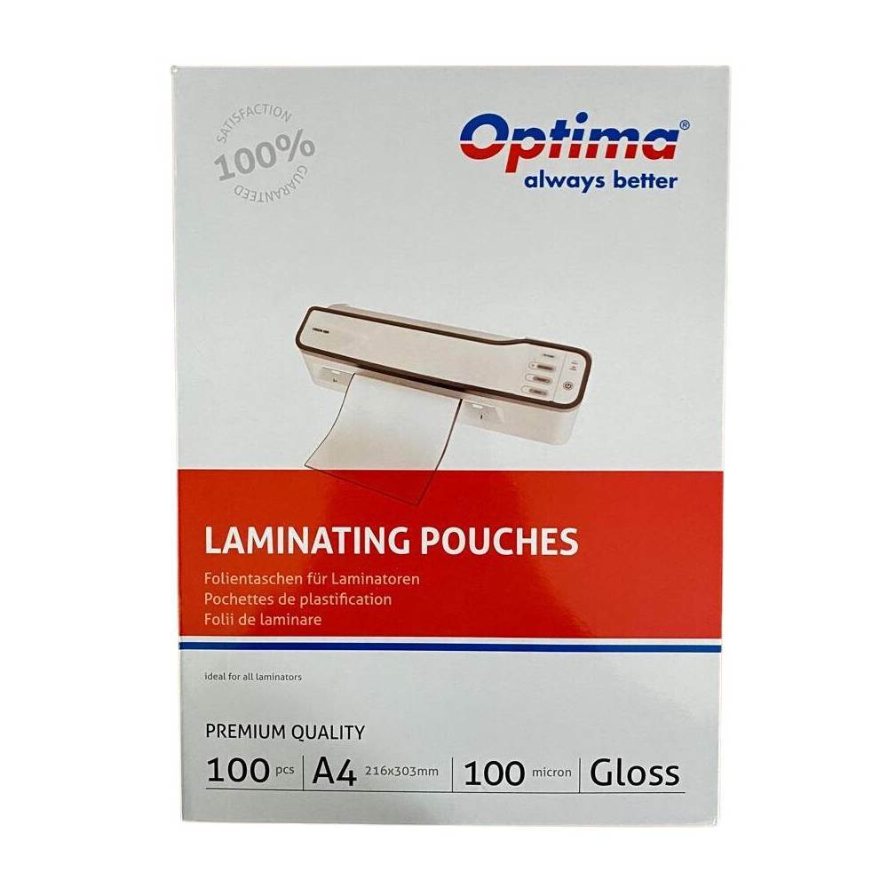 Laminating Film, Pouches & Sheets Folii laminator a4, 100 microni 100buc/top optima