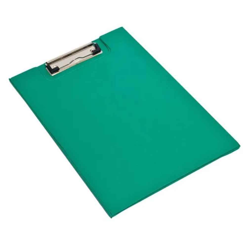 folio transparente a4 Clipboard cn dublu, carton plastifiat, a4, verde, 20buc/cut,80buc/bax