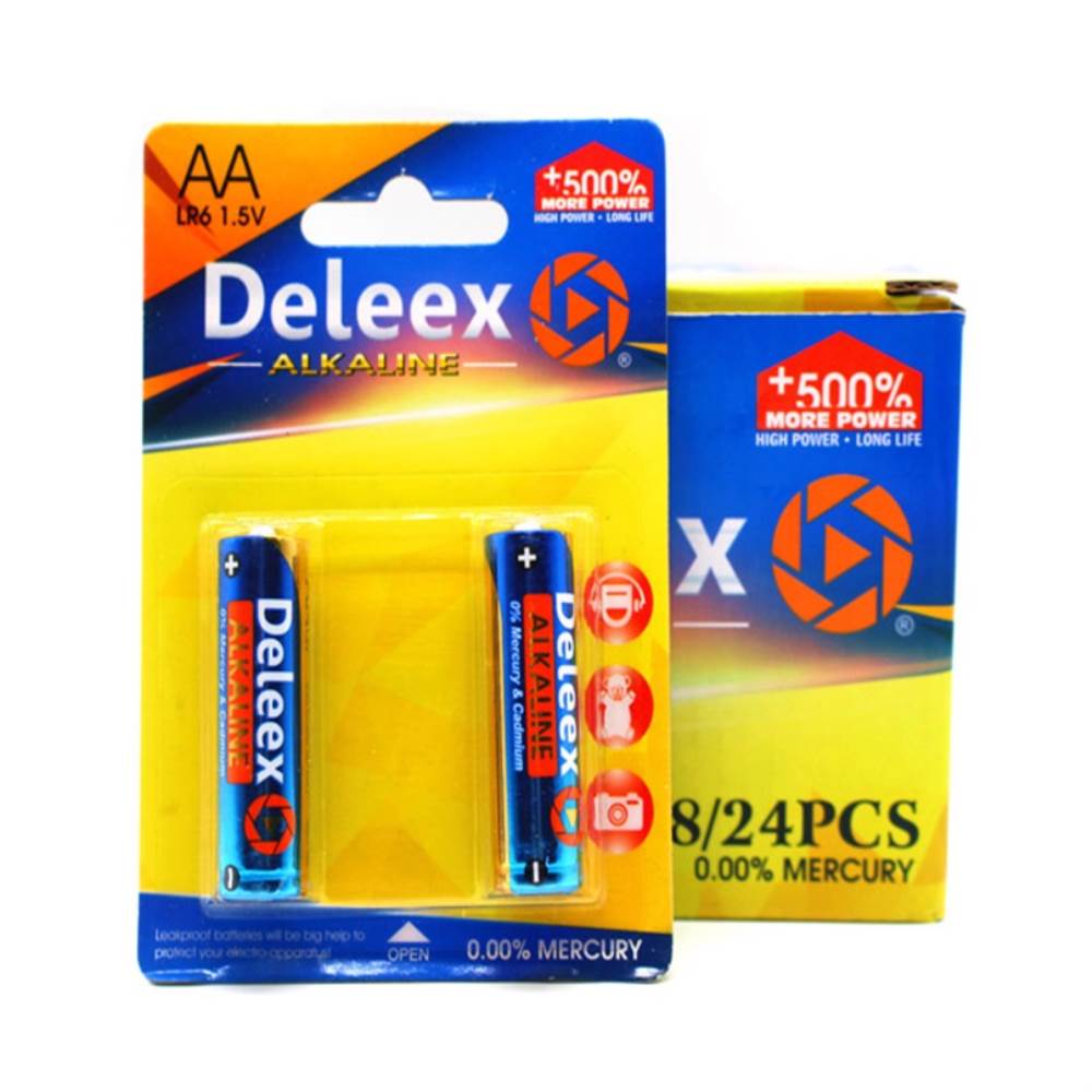 Baterii, acumulatori, incarcatoare - Baterie alcalina LR6 AA 1.5V Deleex 2 buc/blister, depozituldns.ro
