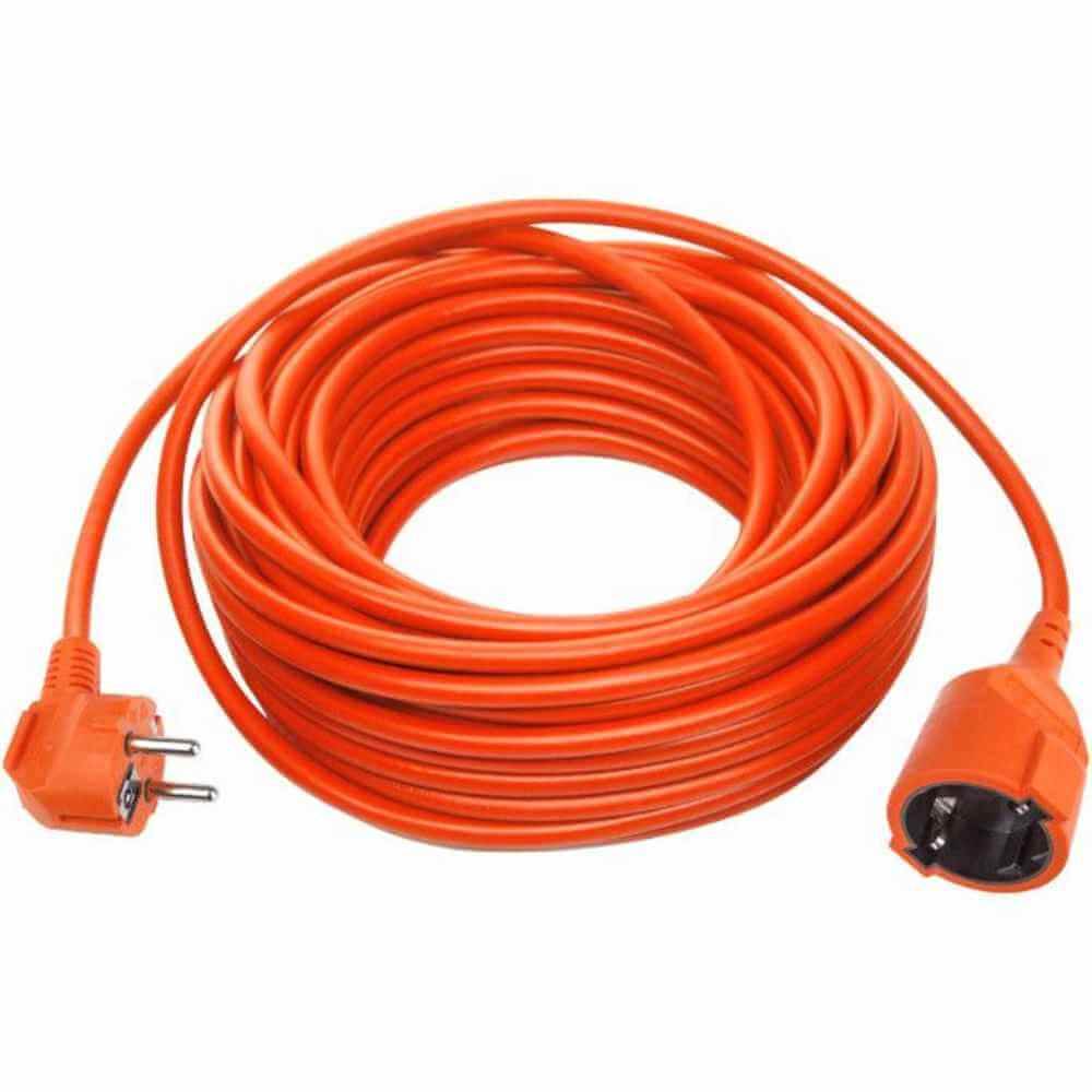 prelungitor 1/2 Prelungitor 10 metri cu 1 cupla schuko cablu 3x1mm cauciucat portocaliu ted