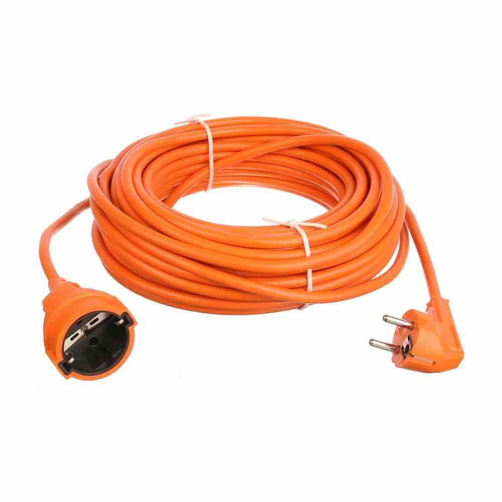 prelungitor 1/2 Prelungitor 20 metri cu 1 cupla schuko cablu 3x1mm cauciucat portocaliu ted