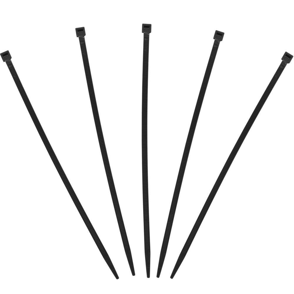 Cable Management Banda zimtata neagra 2.5x100mm 100 buc/set