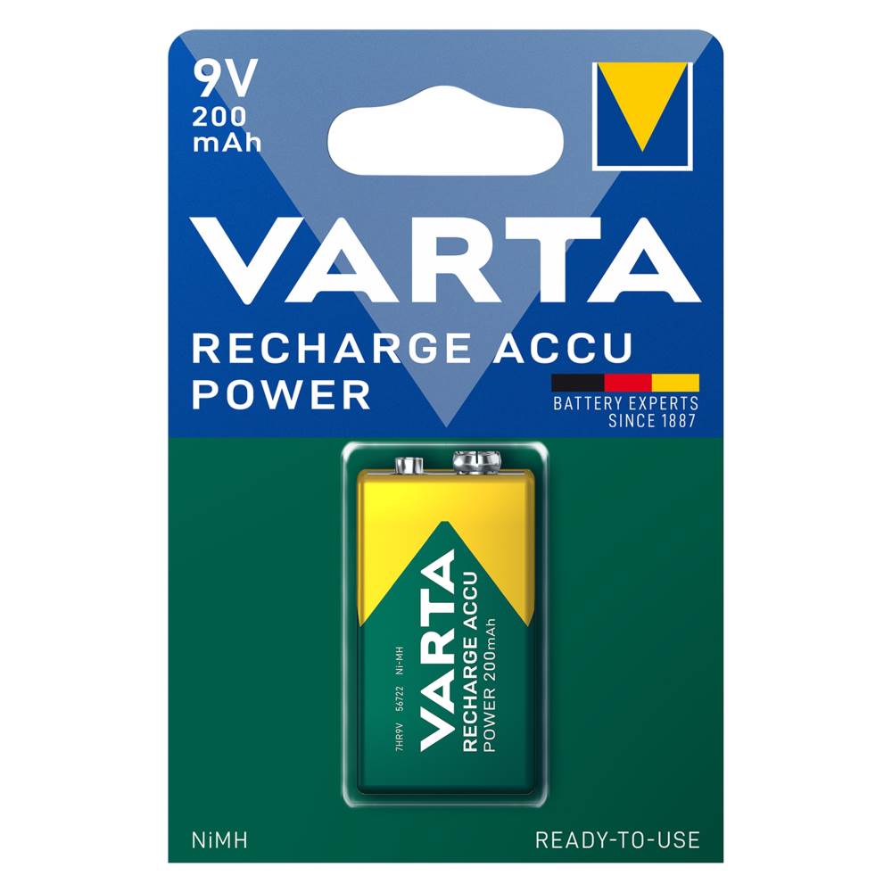 anvelope 17.5/25 second Varta acumulator tip 9v 26.5 mm x 17.5 mm x h 48.5mm 200ma