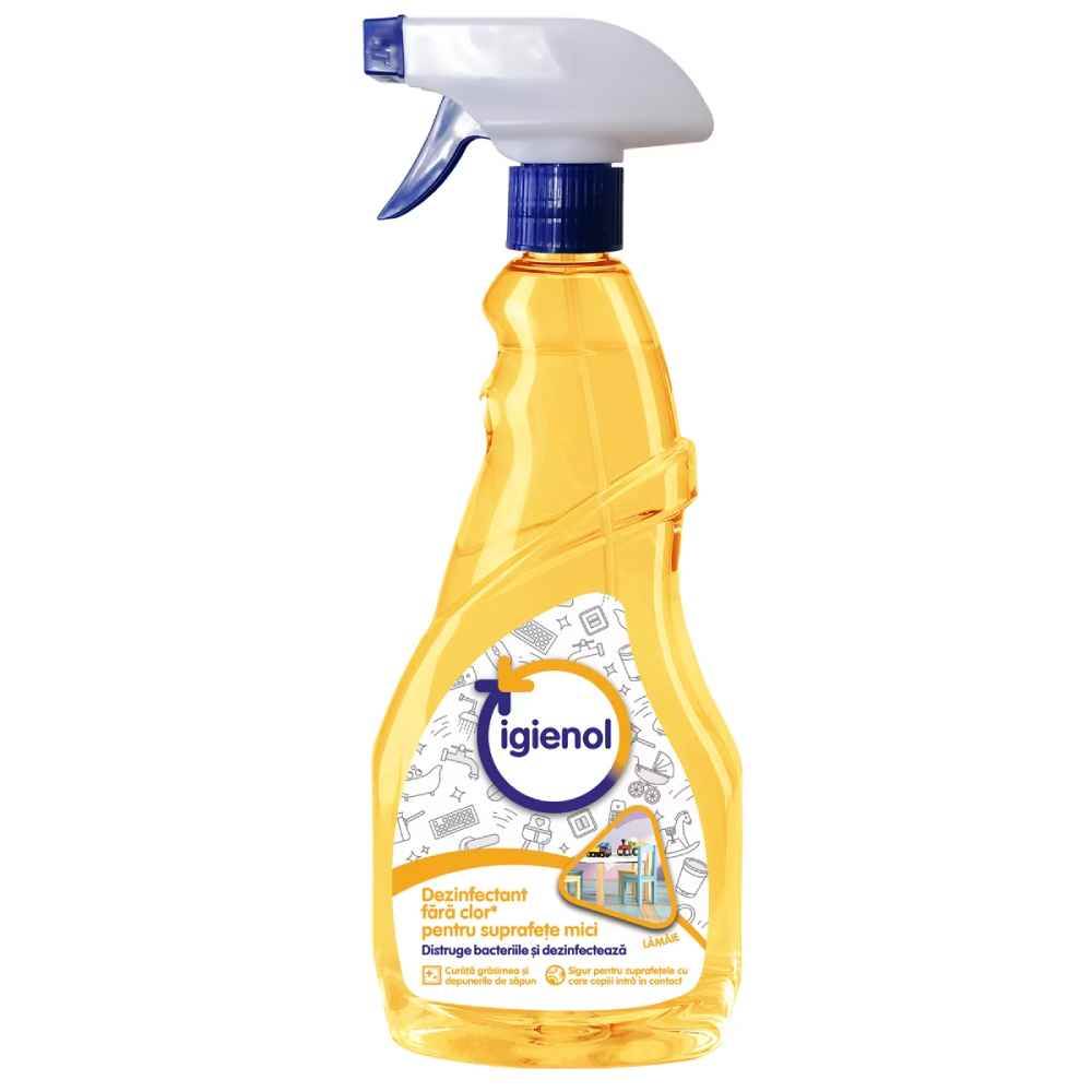 vanish dezinfectant pentru maşina de spălat Detergent lichid dezinfectant, cu pulverizator, lamaie, 750 ml, igienol