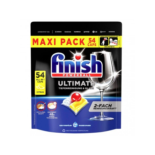 masina de spalat semiautomata Detergent capsule masina de spalat vase 54buc/punga powerball ultimate all in 1 lemon finish