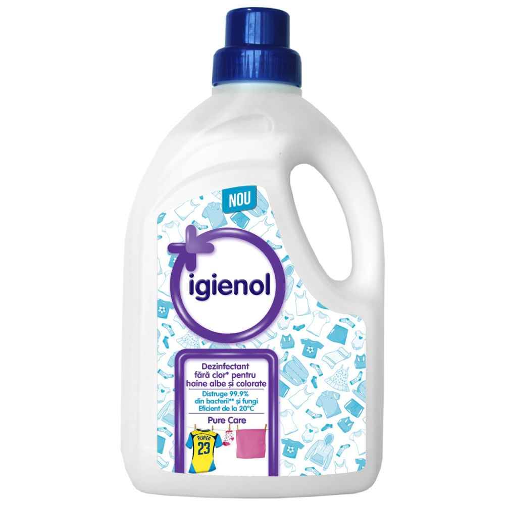 vanish dezinfectant pentru maşina de spălat Detergent lichid dezinfectant pentru haine,1.5 l, igienol pure care