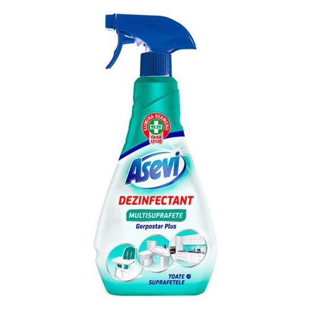 Detergeti parchet, pardoseala, gresie, faianta si obiecte sanitare - Detergent dezinfectant universal multisuprafete, 750 ml, ASEVI Gerpostar Plus, depozituldns.ro