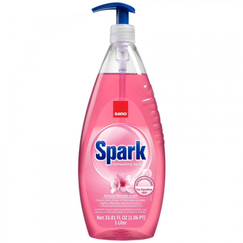 Detergent de vase 1l sano spark migdale