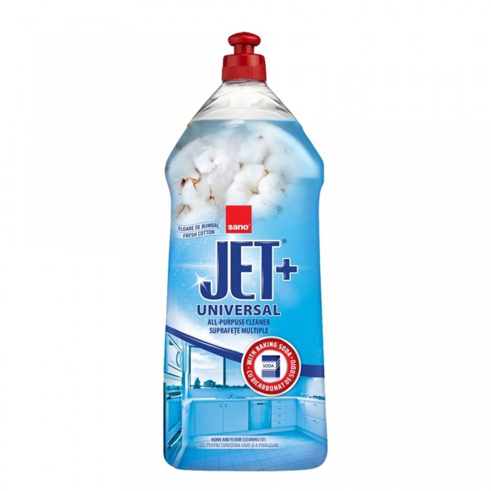 mașini de spălat pardoseli Detergent lichid pardoseli, bicarbonat, 1.5 l, sano jet