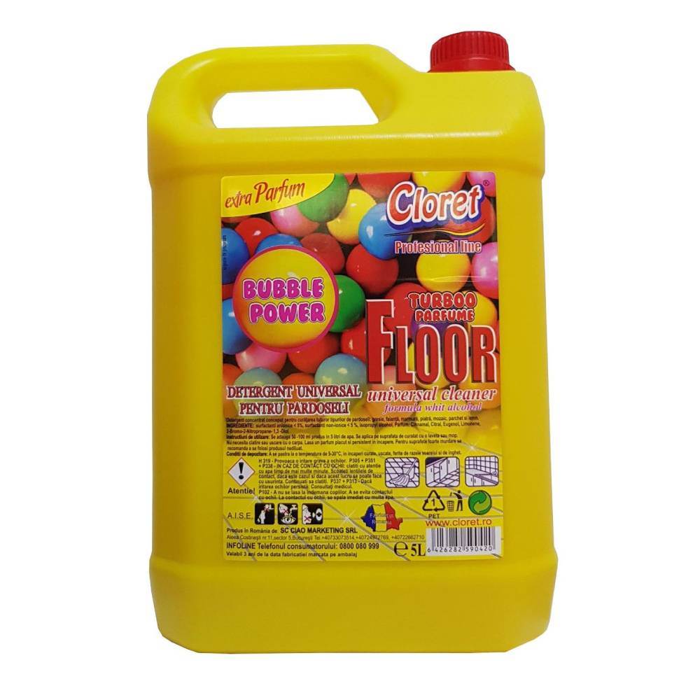 mașini de spălat pardoseli Detergent lichid pardoseli, flori de liliac, 5 l, cloret