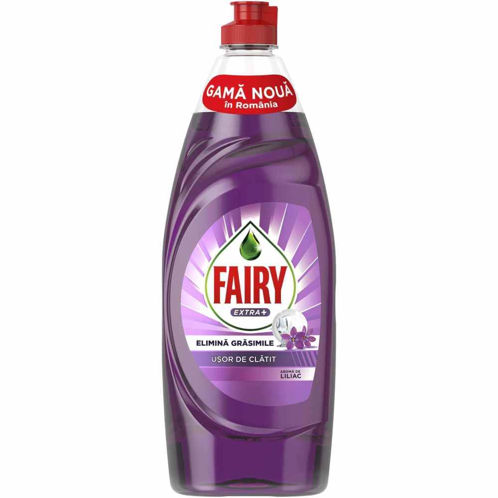 montaj mașina spălat vase Detergent vase fairy 650ml extra plus liliac