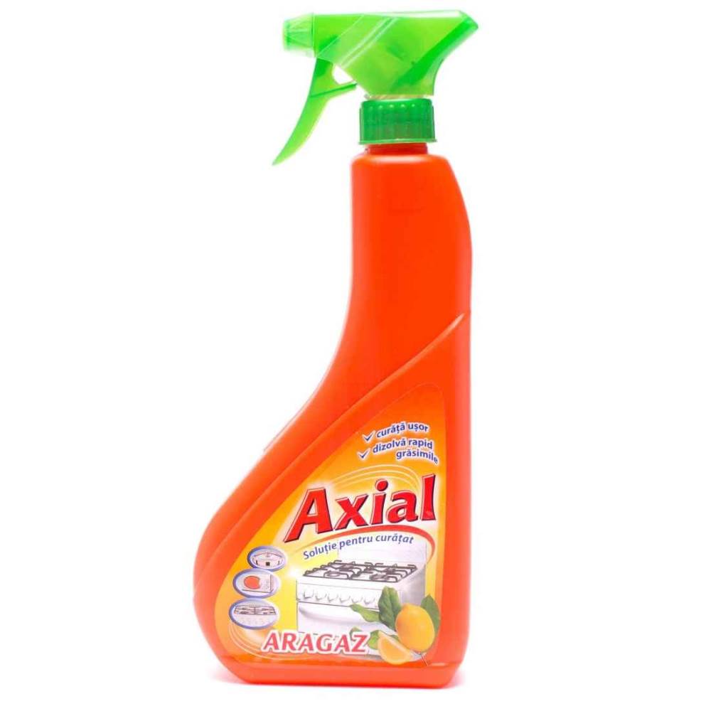 aragaze la mâna a doua Detergent lichid pentru aragaze, plite, cuptoare, cu pulverizator, lamaie, 750 ml, axial