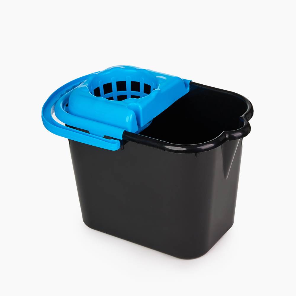 mini mașină de spălat rufe cu storcator Galeata dreptunghiulara cu storcator 14l negru