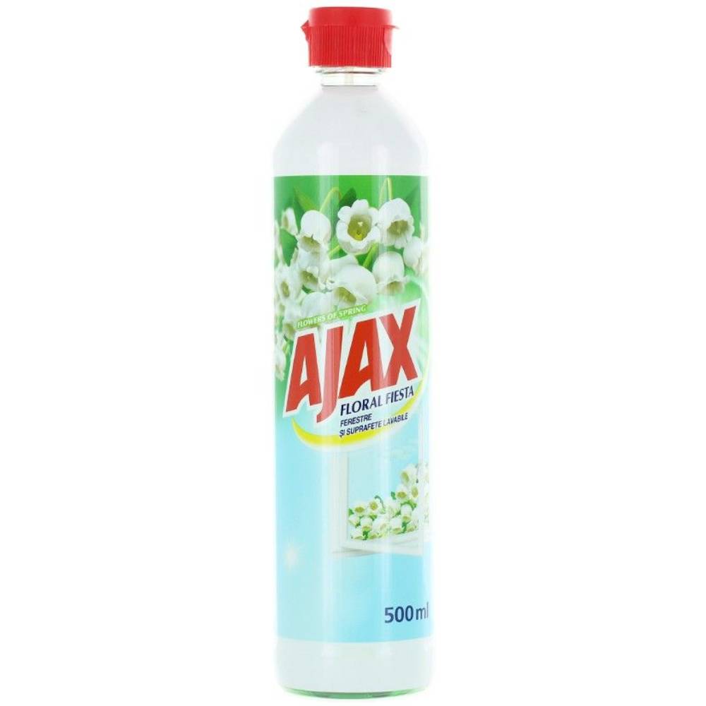 Rezerva solutie pentru geam 500ml ajax floral fiesta