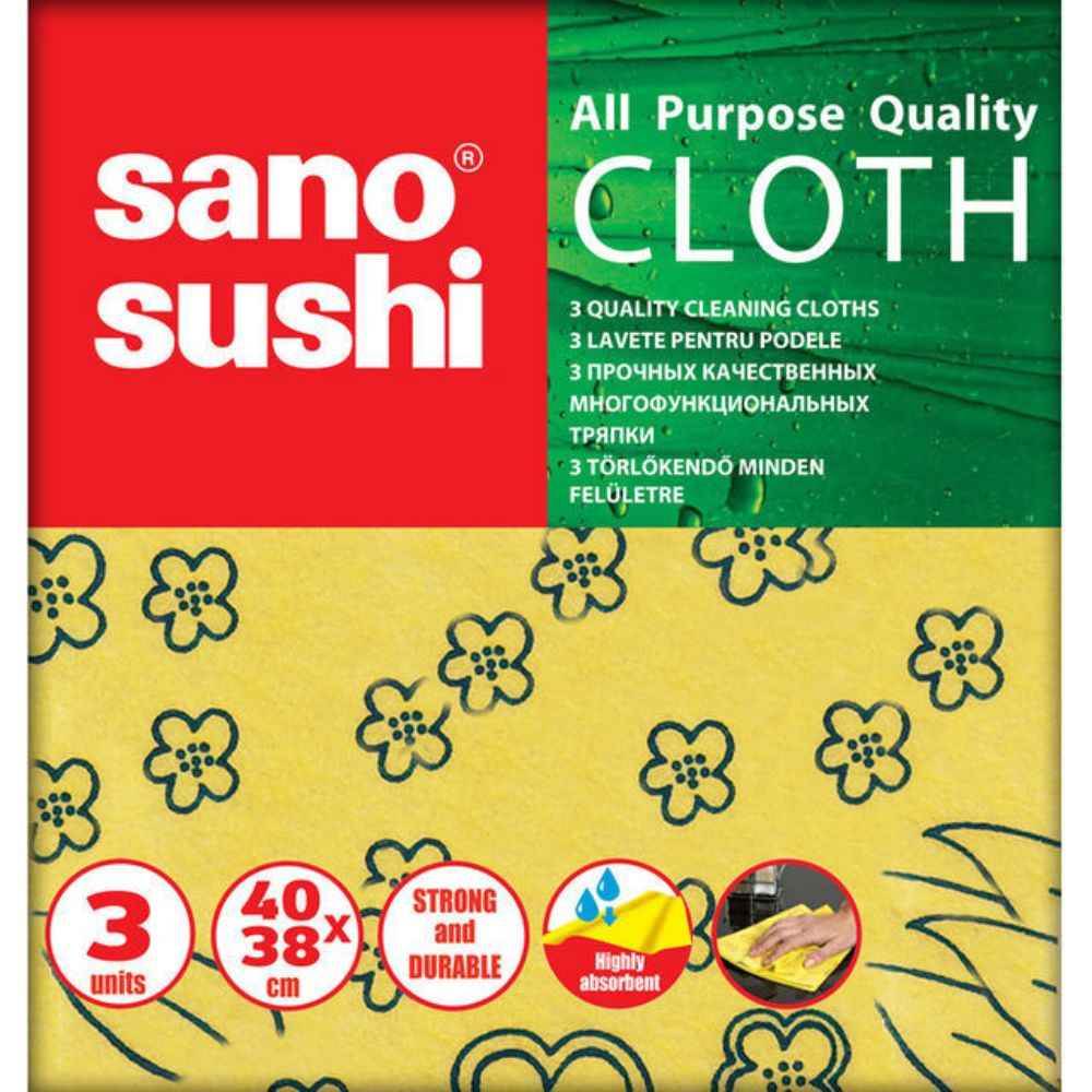 All-Purpose Cleaners Lavete universale 40x38cm sano sushi
