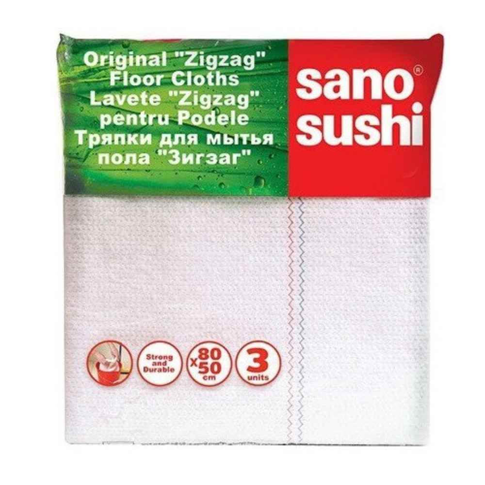 Shop Towels & General-Purpose Cleaning Cloths Lavete pentru parchet 3 buc/set sano sushi zigzag