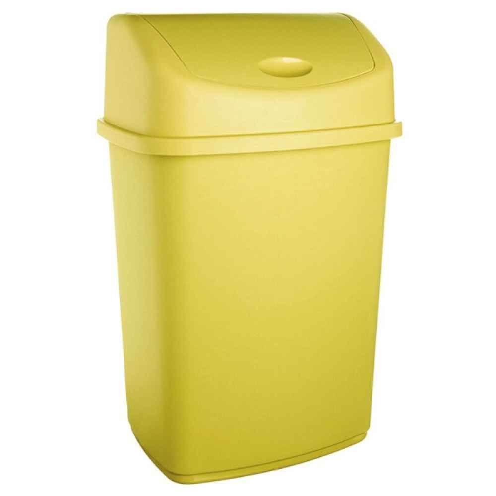 coșul de gunoi al telefonului Cos gunoi pvc 27l colectare selectiva galben