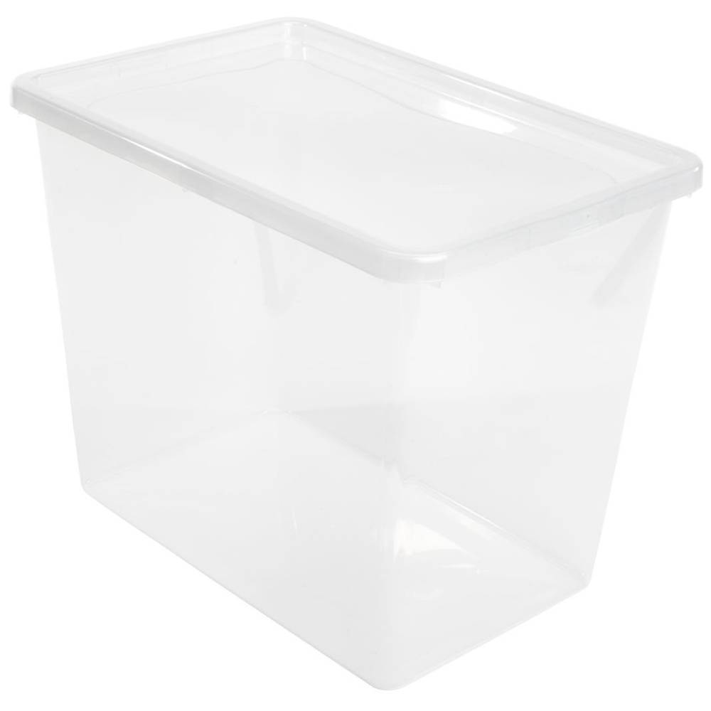 Cutie depozitare din plastic cu capac 80 l basic box
