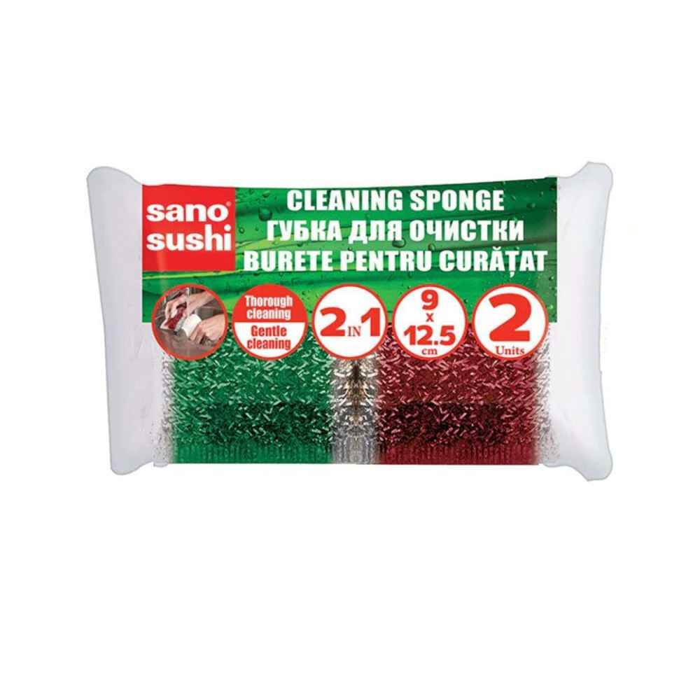 maşini de spălat vase la mana 2 Bureti de vase 2 buc 9x12,5cm sano sushi profesional