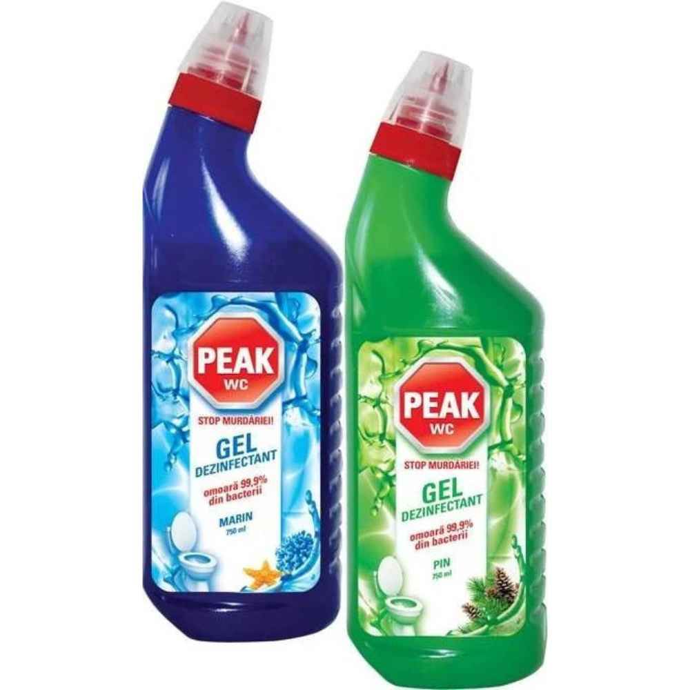vanish dezinfectant pentru maşina de spălat Detergent dezinfectant pentru toaleta, diverse arome, 750 ml, peak