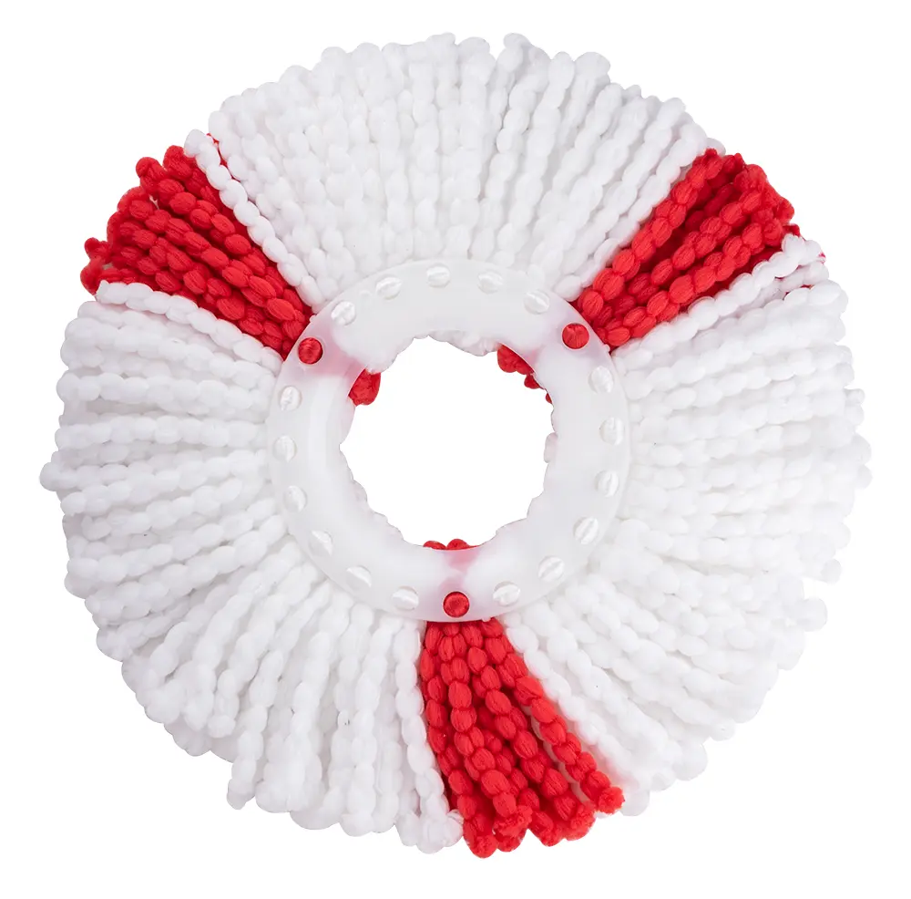 Mop Heads & Refills Rezerva pentru mop circular alb cu rosu 124 gr liao kleaner r130011-1