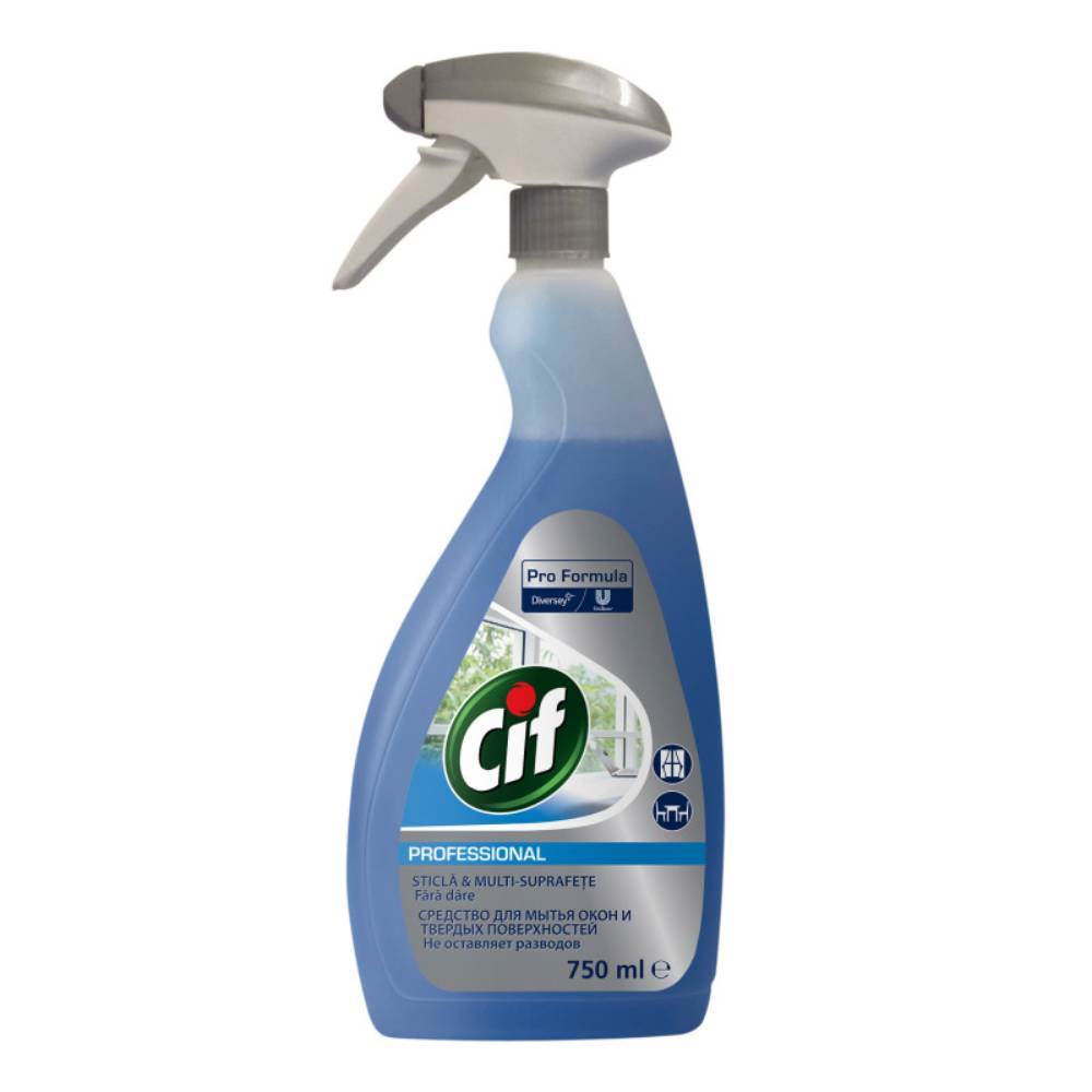 aplicație de masurat suprafete Detergent geamuri si suprafete profesional 750 ml cif pro formula