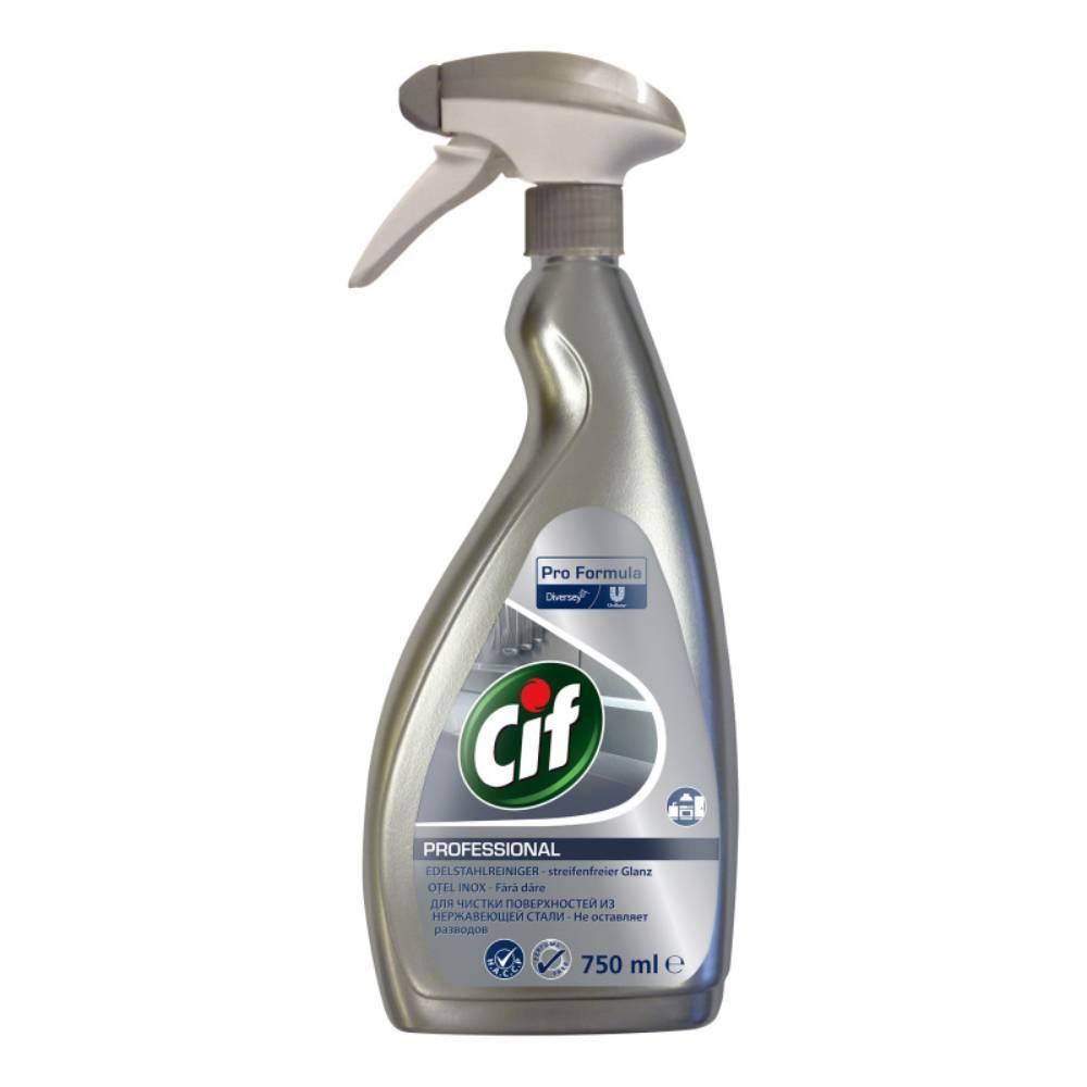 aplicație de masurat suprafete Detergent lichid pentru suprafete din inox, cu pulverizator, fara parfum, 750 ml, cif