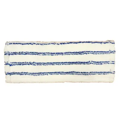 Mop Heads & Refills Mop profesional soft microfibra 40 cm prindere urechi alb cu dungi albastre nmmc 8540