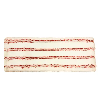Mop Heads & Refills Mop profesional soft microfibra 40 cm prindere urechi alb cu dungi rosii nmmc 8540