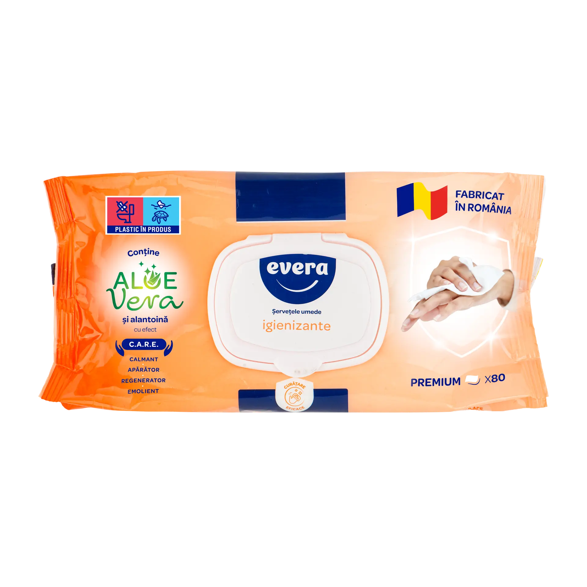 Bath & Body Servetele umede igienizante 80 buc/pachet evera