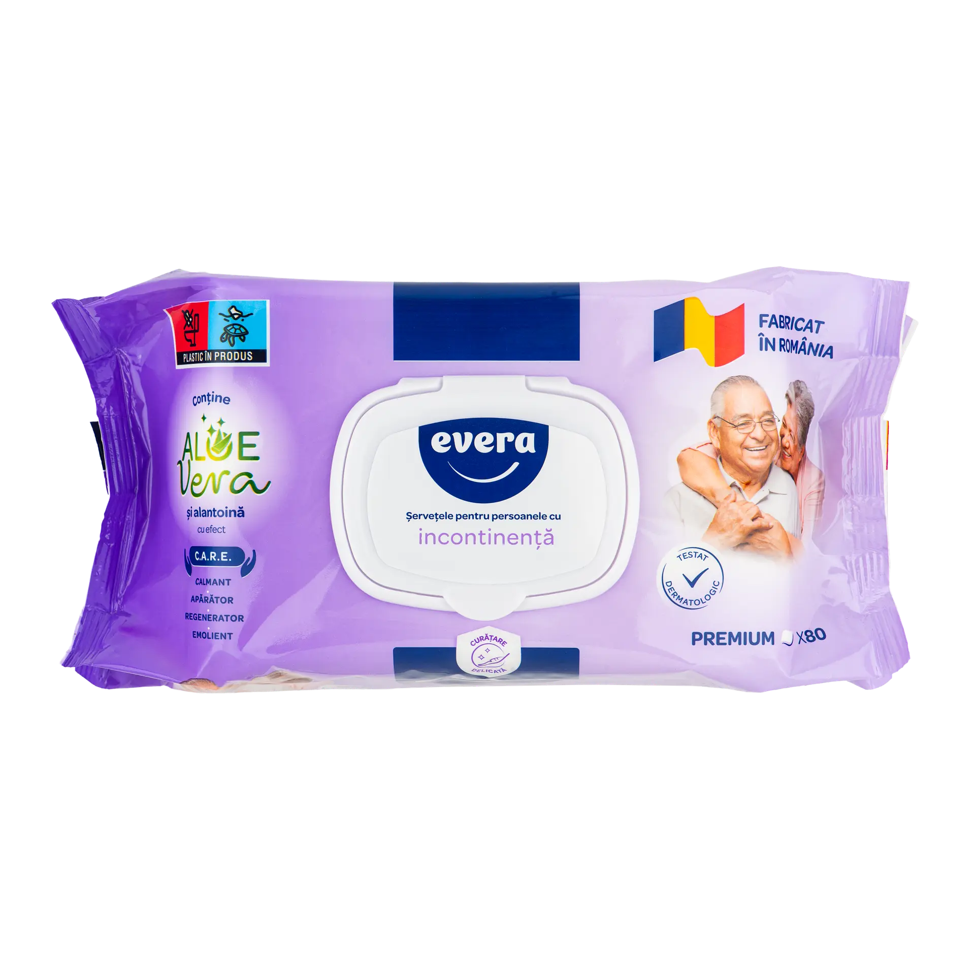 Bath & Body Servetele umede incontinenta 80 buc/pachet evera