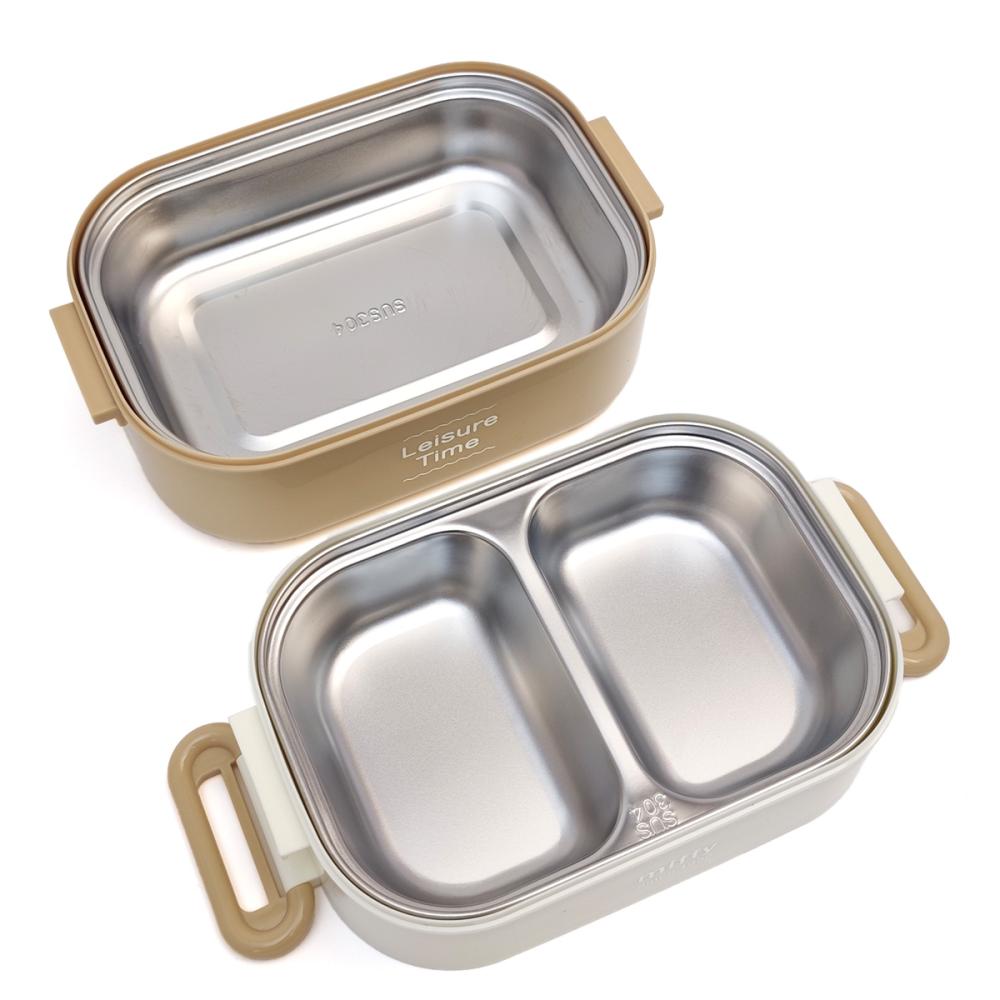 IPSA BOLIZER 6 & 2 セット Caserola dubla copii inox, 2 caserole, maner, pentru pranz,