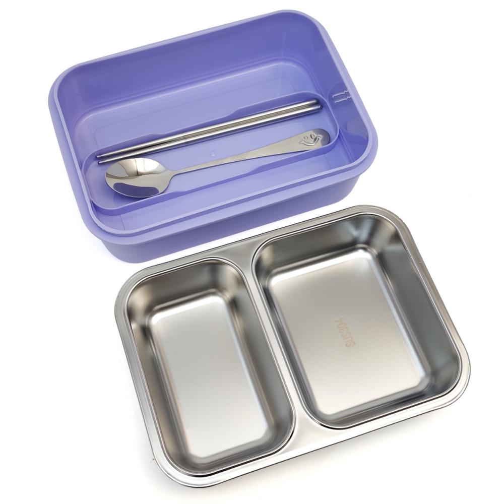 Caserola inox copii, 2 compartimente, anti-transfer miros, 7