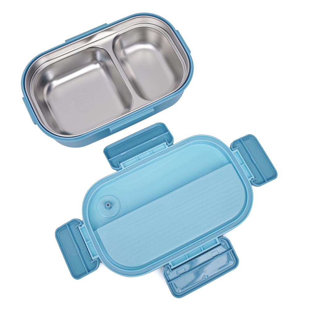 Caserola pranz copii inox, 2 compartimente pentru pachet sco