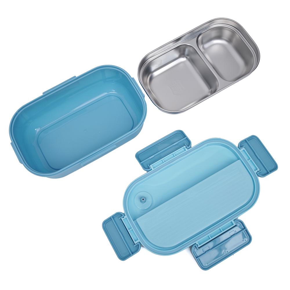 Caserola pranz copii inox, 2 compartimente pentru pachet sco