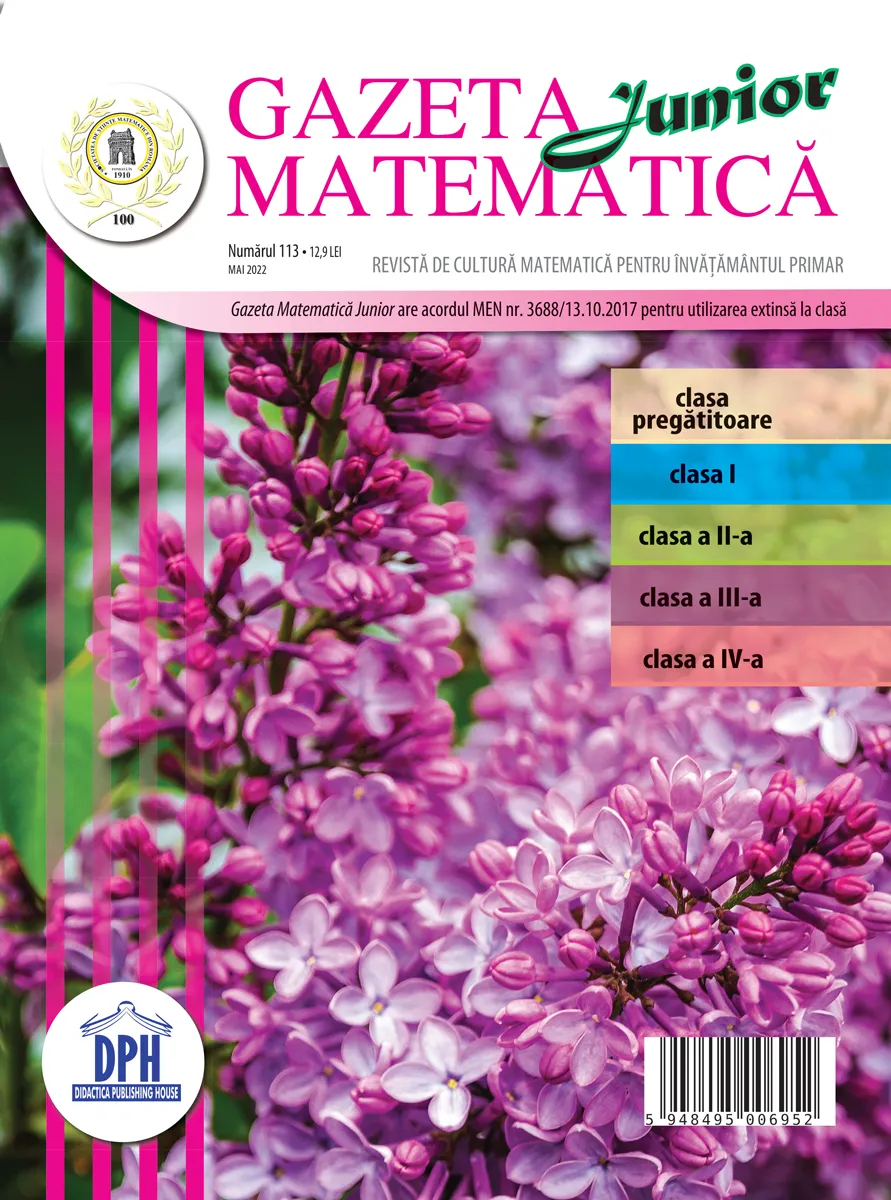 Gazeta Matematica Junior nr. 113 Mai 2022