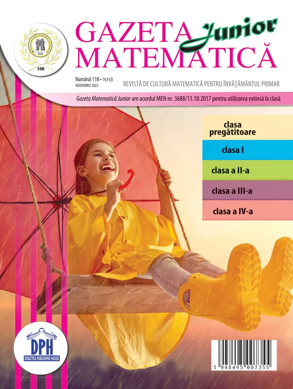 Vezi detalii pentru Gazeta Matematica Junior nr. 118 Noiembrie 2022