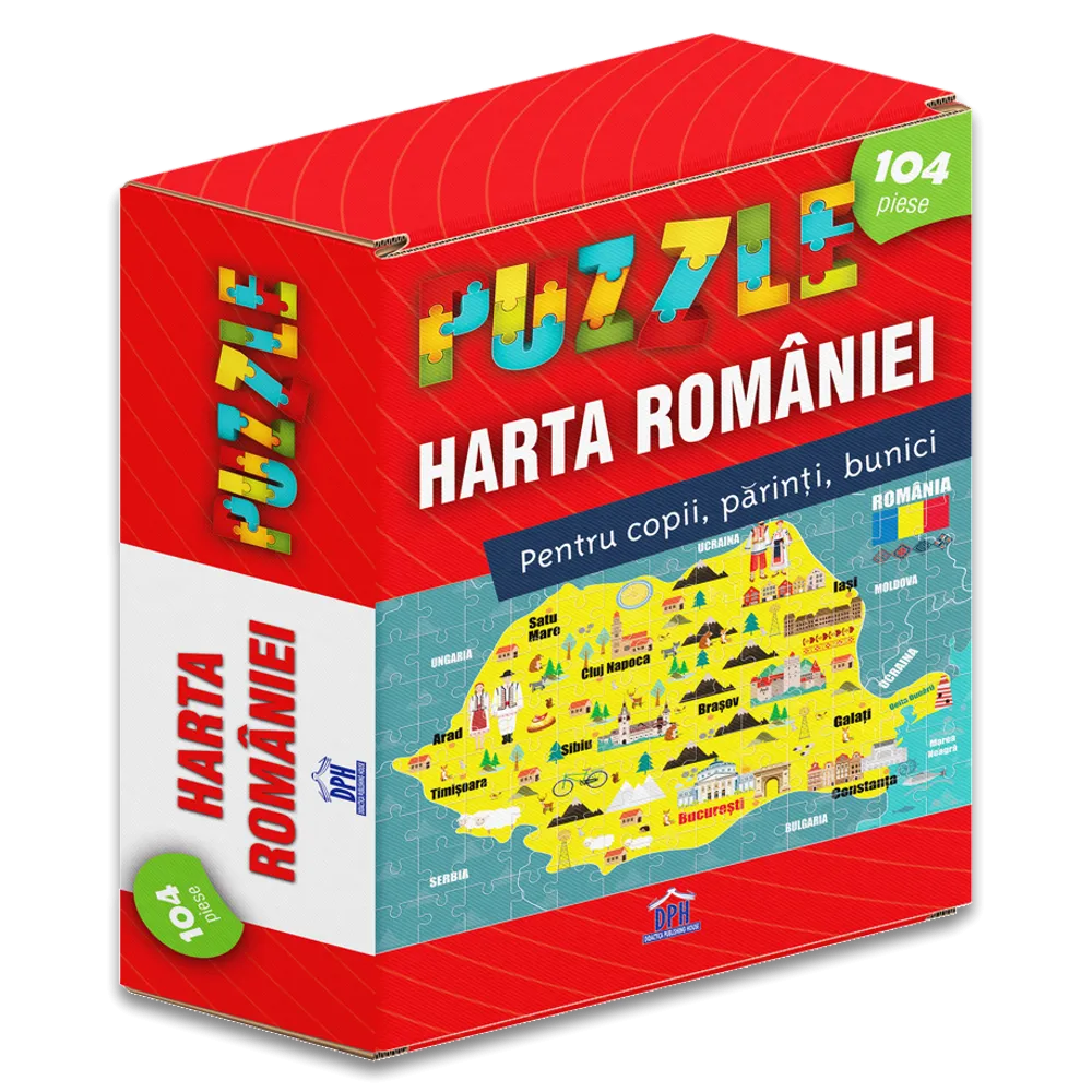 Vezi detalii pentru Harta Romaniei: Puzzle