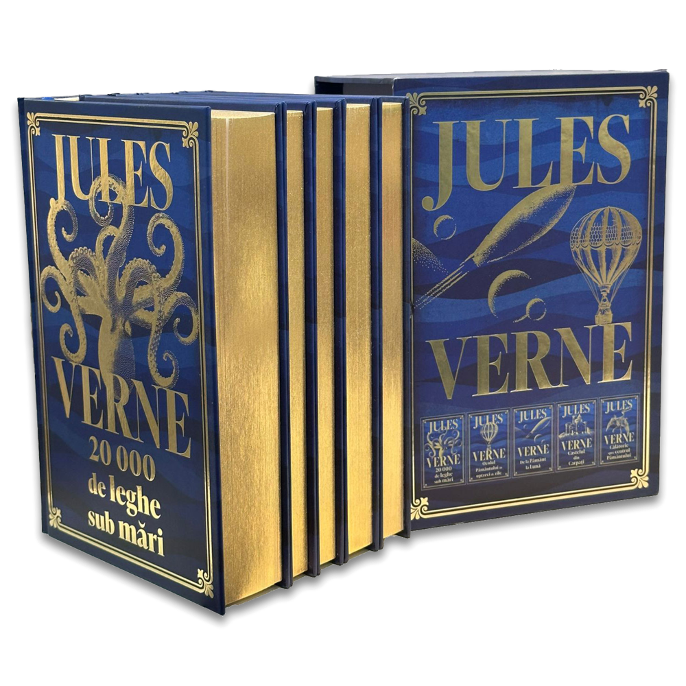 Vezi detalii pentru Pachet de lux Jules Verne - 5 carti