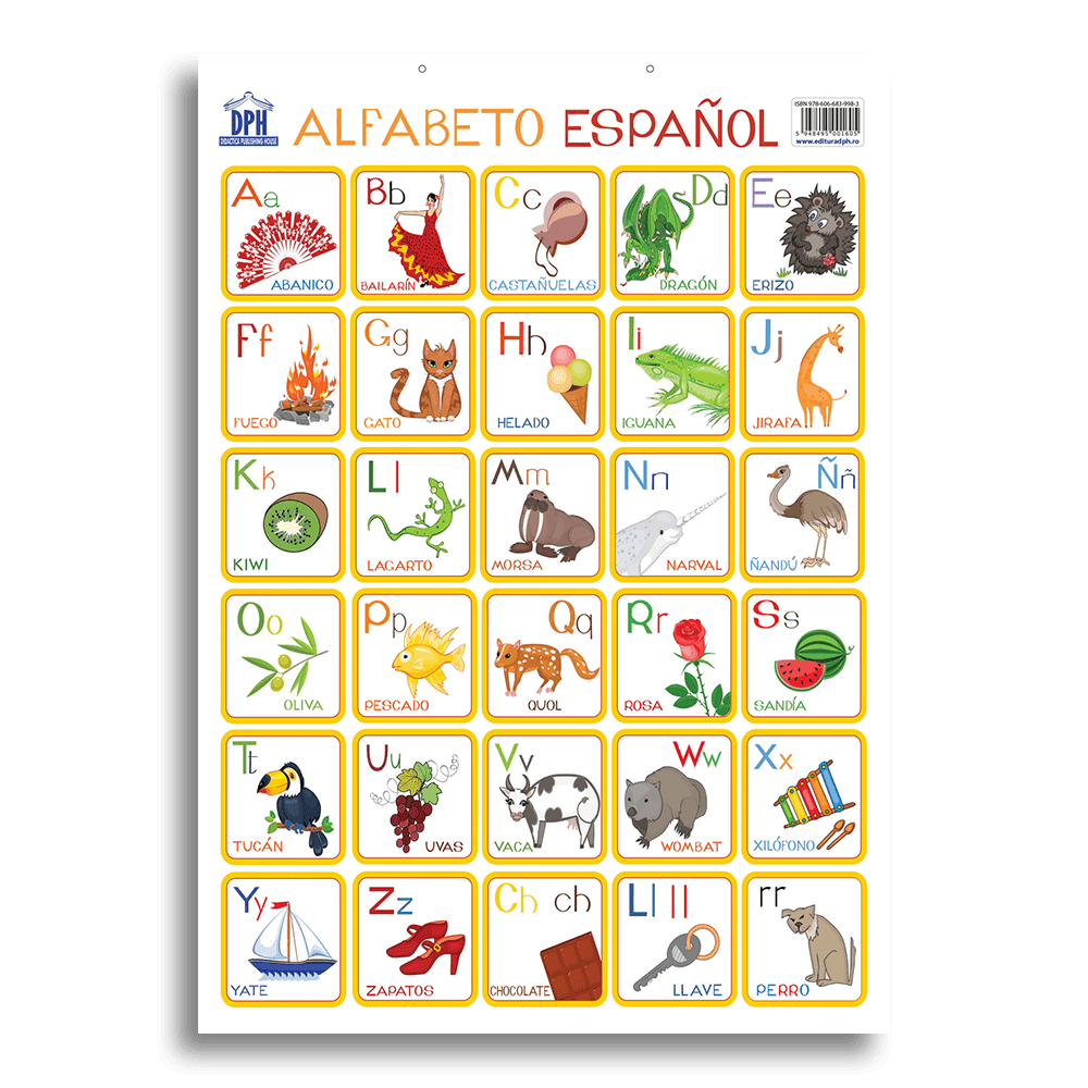 Vezi detalii pentru Plansa - Alfabetul ilustrat al limbii spaniole