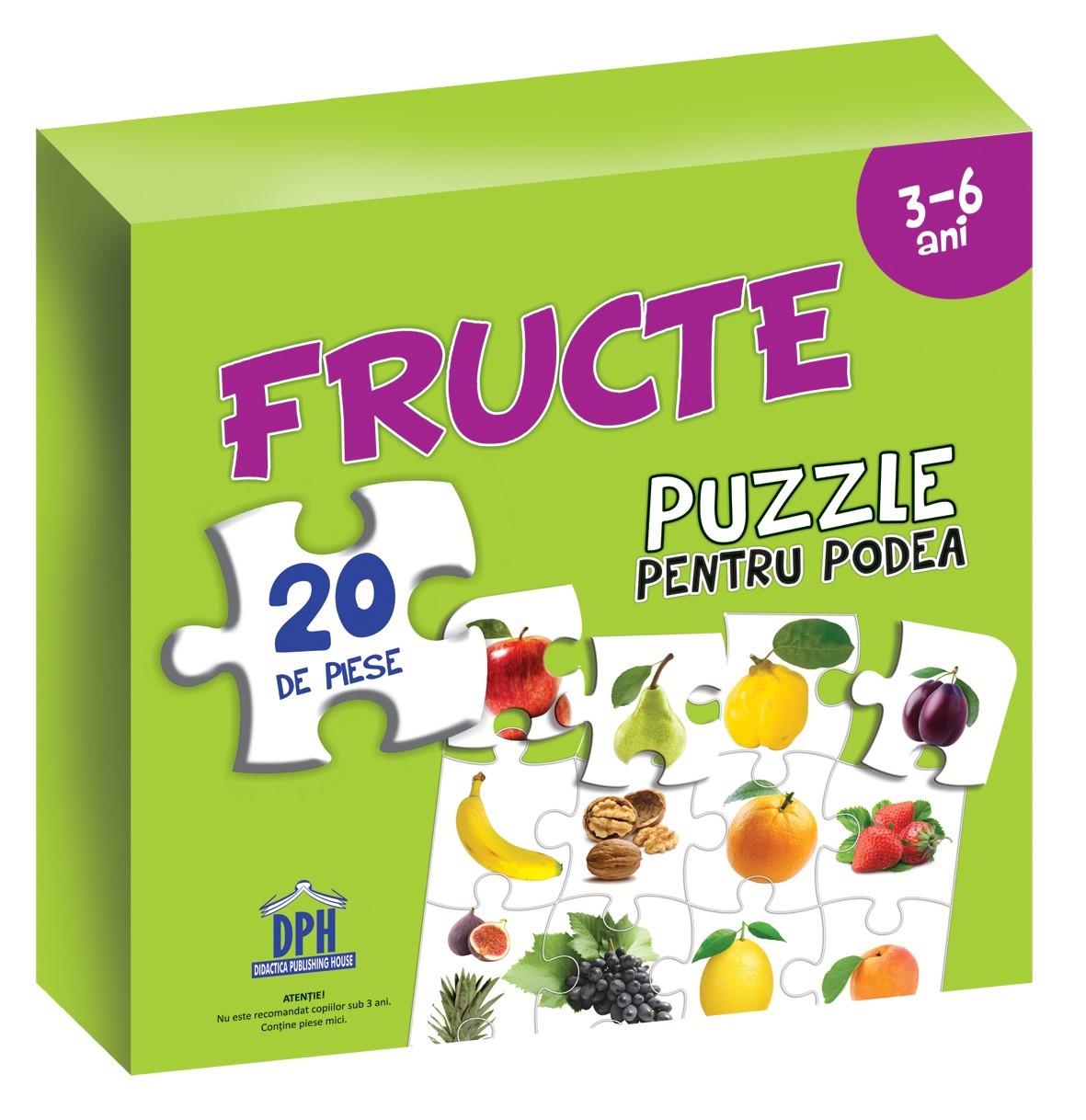 Vezi detalii pentru Puzzle pentru podea - Fructe - 3-6 Ani